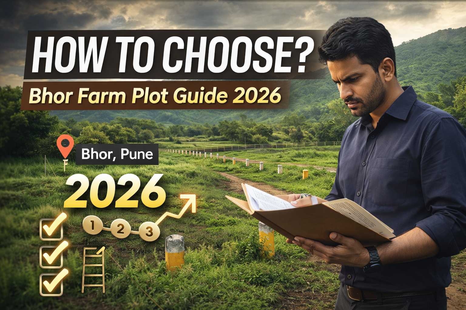 Bhor Me Farmhouse Plot Kaise Choose Kare? Step-by-Step Buying Guide (Pune Buyers 2026) chatgpt image feb 20, 2026, 09 57 27 am